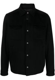 Herno button-up shirt jacket - Black