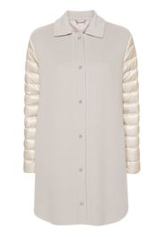 Herno panelled puffer coat - Neutrals