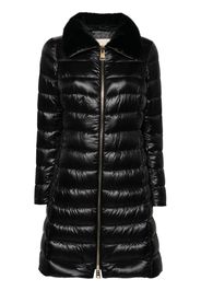 Herno faux-fur collar puffer coat - Black