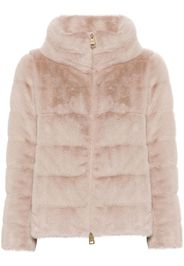 Herno faux-fur zipped jacket - Neutrals