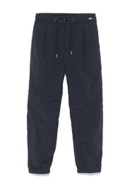 Herno Kids logo-plaque track pants - Blue