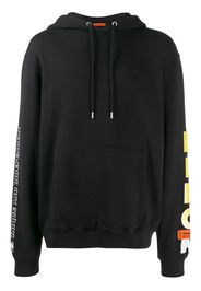 Heron Preston Flame face hoodie - Black