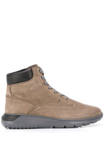 Hogan lace up ankle boots - Neutrals