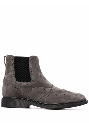 Hogan elasticated side-panel boots - Grey