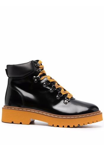 Hogan lace-up hiking boots - Black