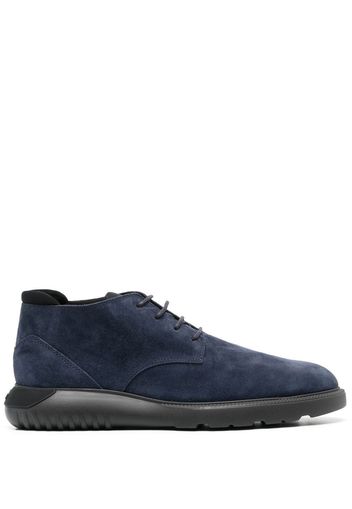 Hogan suede lace-up boots - Blue