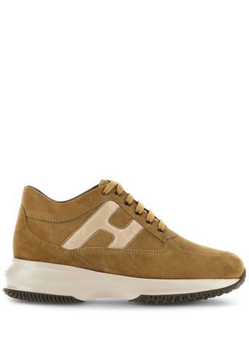 Hogan Interactive low-top suede sneakers - Brown