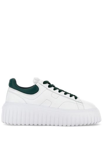 Hogan H-Stripes leather low-top sneakers - White