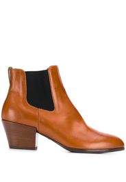 Hogan contrast panel ankle boots - Brown