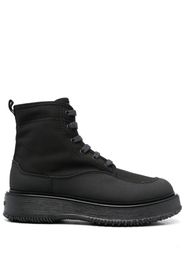 Hogan Untraditional lace-up ankle boots - Black