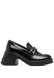 Hogan 70mm chunky leather loafers - Black