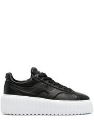 Hogan flatform lace-up trainers - Black