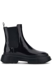 Hogan patent-leather Chelsea boots - Black