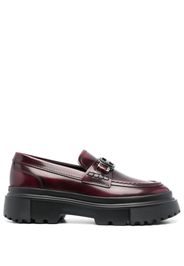 Hogan 40mm slip-on leather loafers - Red