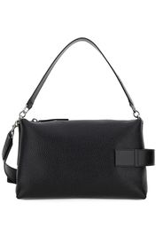 Hogan Script Bauletto leather shoulder bag - Black