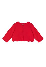 Hucklebones London bow-detail scallop hem jacket - Red