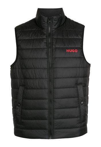 HUGO padded zip-up gilet - Black