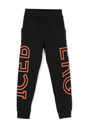 Iceberg Kids logo tracksuit bottoms - Black