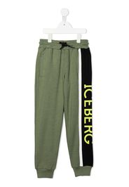 Iceberg Kids logo-print trackpants - Green