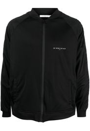 Ih Nom Uh Nit rear graphic-print zip-up jacket - Black