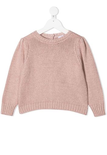 long-sleeve knitted top