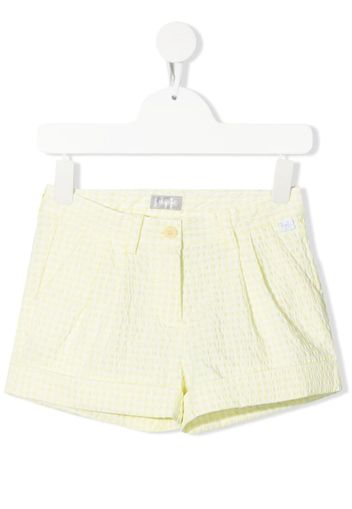 Il Gufo gingham check shorts - Yellow