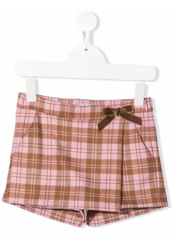 Il Gufo checked mini skort - Pink