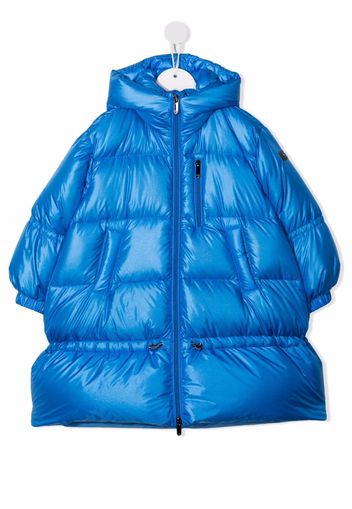 Il Gufo oversized hooded down jacket - Blue