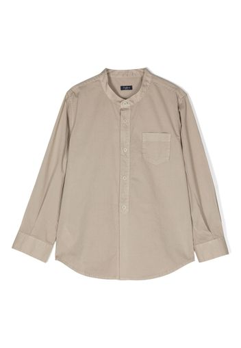 Il Gufo long-sleeve cotton shirt - Neutrals