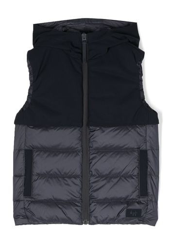 Il Gufo colour-block padded gilet - Blue