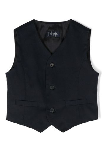 Il Gufo single-breasted waistcoat - Blue