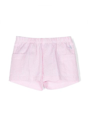 Il Gufo vertical-stripe pattern shorts - Pink