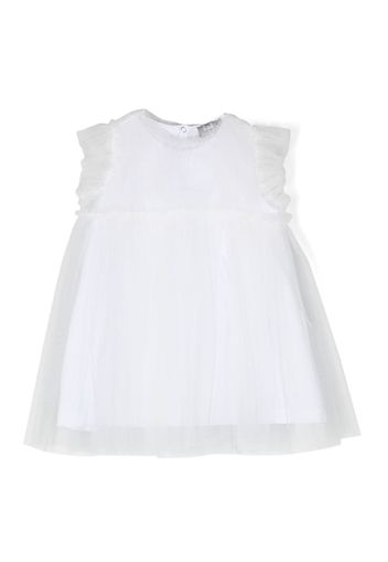 Il Gufo sleeveless cotton dress - White