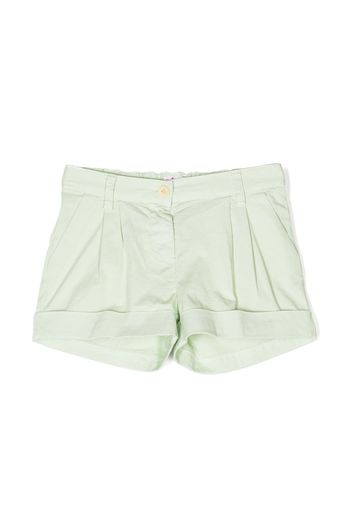 Il Gufo elasticated-waistband stretch-cotton shorts - Green