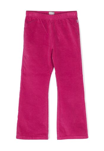 Il Gufo velour flared track pants - Pink