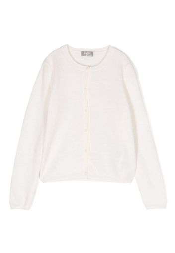 Il Gufo virgin wool cardigan - White