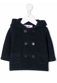 Il Gufo double-breasted hooded coat - Blue