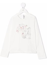 Il Gufo graphic-print crew neck sweatshirt - White