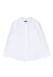 Il Gufo long-sleeve linen-flax shirt - White