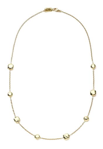 18kt gold Station necklace