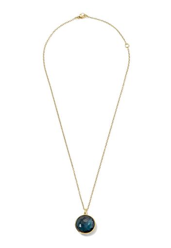 18kt gold large pendant necklace