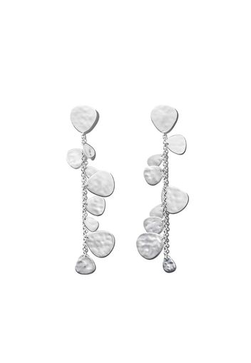 crinkle linear earrings