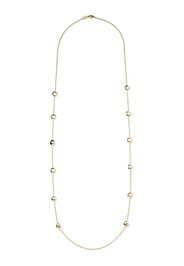 18kt gold Station necklace