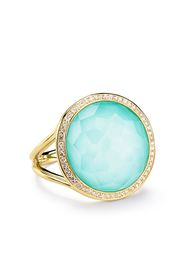 18kt yellow gold medium Lollipop turquoise and diamond ring