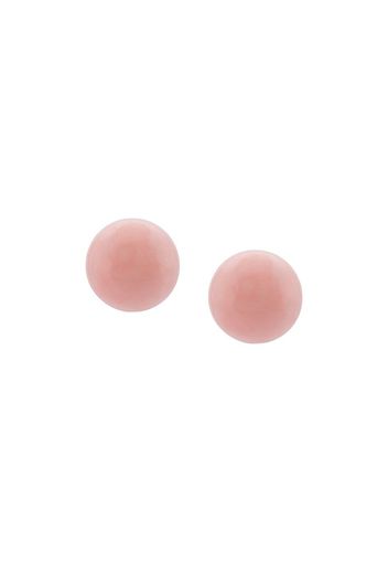 18kt rose gold opal sphere stud earrings