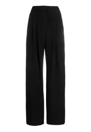 IRO pleat-detail wide-leg trousers - Black