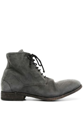 chunky lace-up leather boots