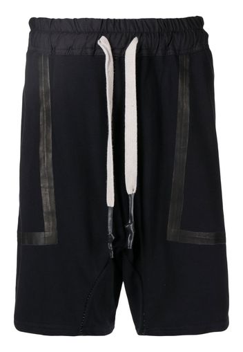 Isaac Sellam Experience drawstring track shorts - Black