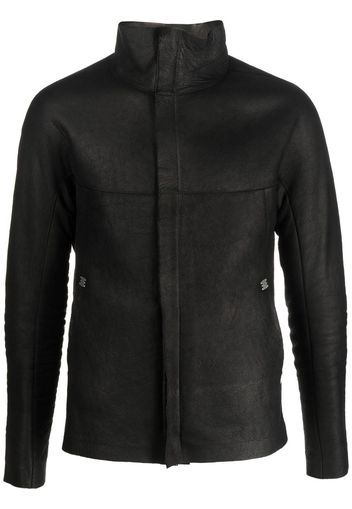 Isaac Sellam Experience crinkled zip-up leather jacket - Black