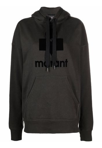 Isabel Marant Étoile Mansell logo-print hoodie - Black